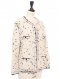 White, black, lilac, and gold wool and cashmere jacket Pre-Fall 2021 Retail price €3,500 Size 40