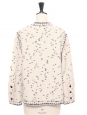 White, black, lilac, and gold wool and cashmere jacket Pre-Fall 2021 Retail price €3,500 Size 40