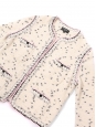 White, black, lilac, and gold wool and cashmere jacket Pre-Fall 2021 Retail price €3,500 Size 40