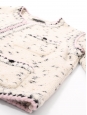 White, black, lilac, and gold wool and cashmere jacket Pre-Fall 2021 Retail price €3,500 Size 40