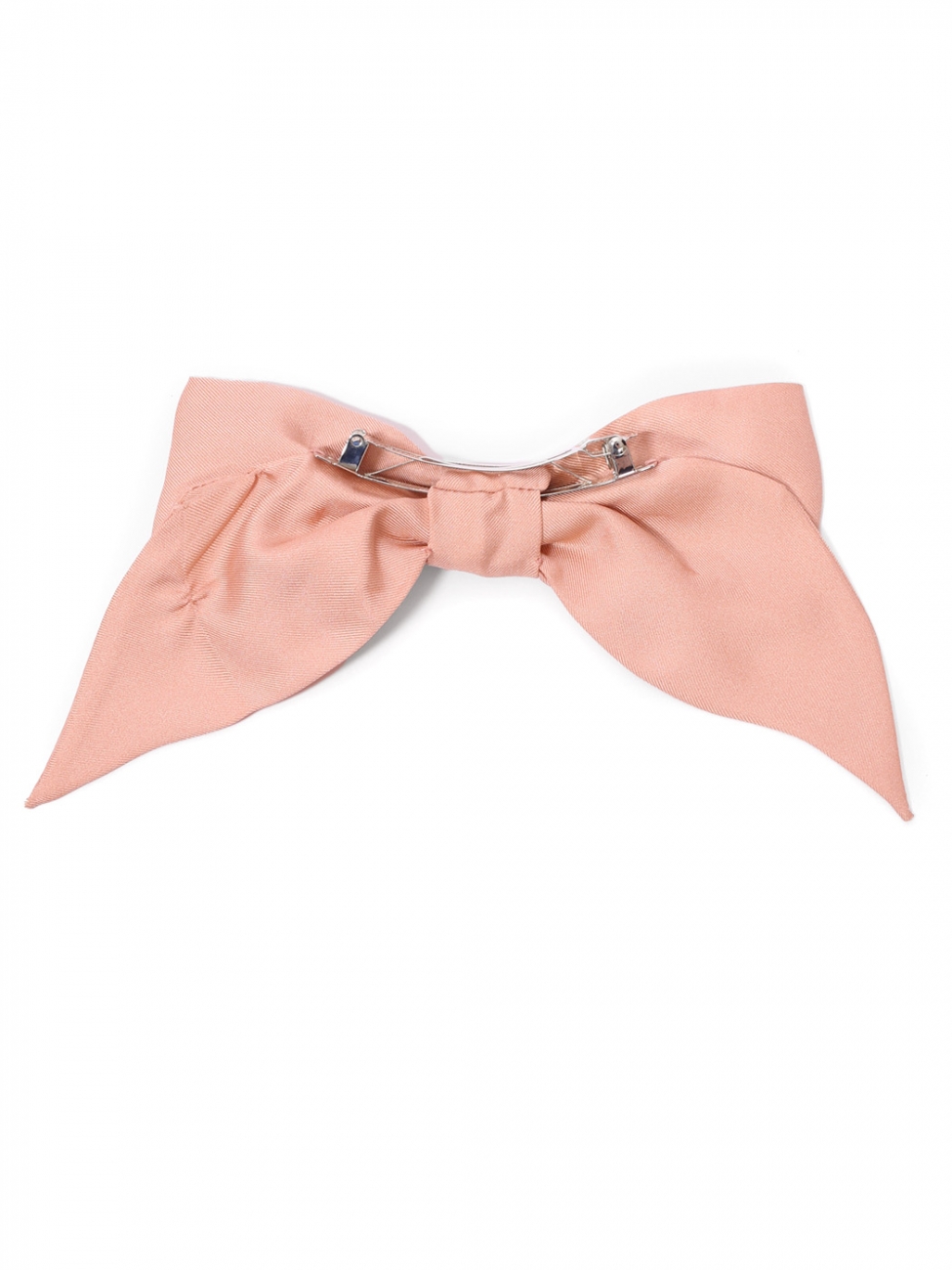 Boutique CHANEL Pink satin bow hair clip Retail price 490€ display picture 2
