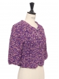 LESAGE purple and pink silk vest jacket Summer 2022 Retail price €4,000 Size 36