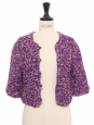 LESAGE purple and pink silk vest jacket Summer 2022 Retail price €4,000 Size 36