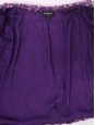 Veste gilet par LESAGE en soie violet et rose Eté 2022 Prix boutique 4000€ Taille 36