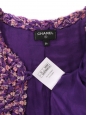 LESAGE purple and pink silk vest jacket Summer 2022 Retail price €4,000 Size 36