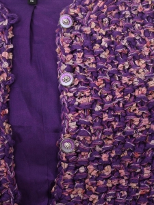 LESAGE purple and pink silk vest jacket Summer 2022 Retail price &euro;4,000 Size 36