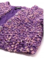 Veste gilet par LESAGE en soie violet et rose Eté 2022 Prix boutique 4000€ Taille 36