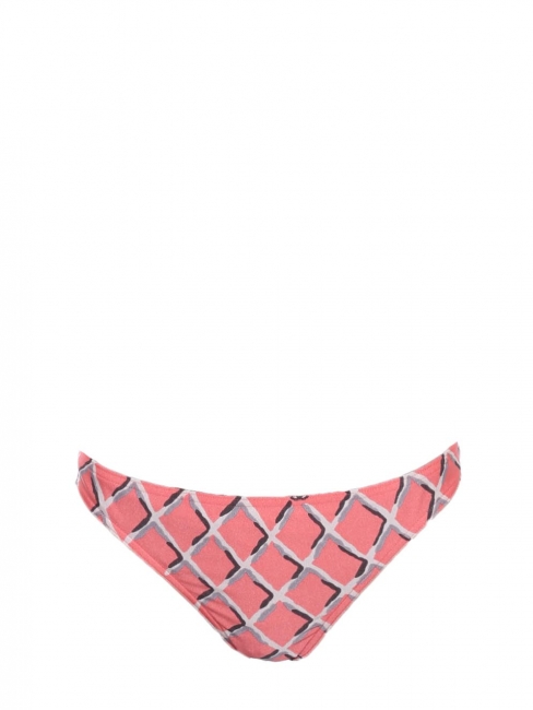 Culotte de maillot de bain motif losanges rose blanc gris Prix boutique 550€ Taille XS/S