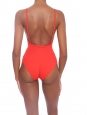 One-piece swimsuit plunging neckline bright red Retail price €595 Size 40