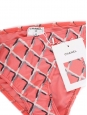 CHANEL Culotte de maillot de bain motif losanges rose blanc gris Taille XS/S