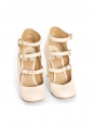 Babies multi-brides en cuir vieilli crème boucles dorées Px boutique 600€ Taille 38