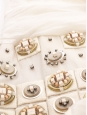 Robe Haute Couture en soie blanc crème brodée de cristaux Swarovski Px boutique 6000€ NEUVE Taille 38