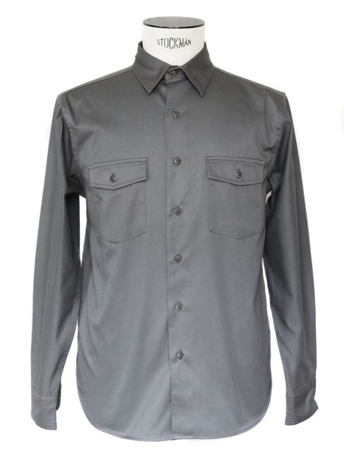 Dark grey heavy waxed cotton shirt NEW Retail price €130 Size M