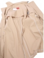 Long belted trench coat in beige cotton Retail price €1050 Size L