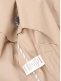 Long belted trench coat in beige cotton Retail price €1050 Size L