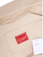 Long belted trench coat in beige cotton Retail price €1050 Size L