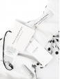 White bustier top with black polka dots Retail price €690 Size 40