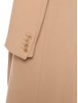STELLA MCCARTNEY Manteau long droit col V en laine marron camel Prix boutique 1500€ Taille 36/38
