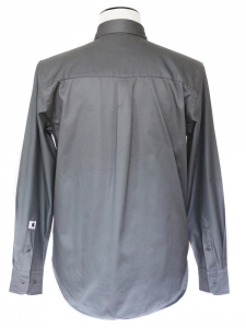 Dark grey heavy waxed cotton shirt Retail price 130€ Size M