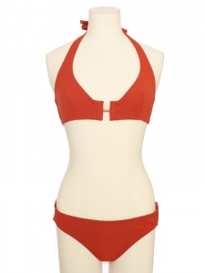 Maillot de bain terracotta culotte et haut triangle Prix boutique 450&euro; Taille M