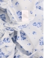 Blue floral white cotton maxi dress Retail price €725 Size XS