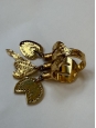 DARCEY gold-tone brass ring with charms Retail price €390 Size 56