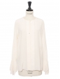 Cream white mulberry silk long sleeves blouse Retail price 1290€