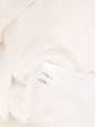 Cream white mulberry silk long sleeves blouse Retail price 1290€