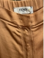 Camel brown satin fluid pants Retail price 1200€ Size XS/S