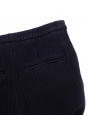 Pantalon droit en maille bleu marine boutons bijoux en émail Prix boutique 3150€ Taille XS