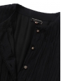 CHANEL Robe manches courtes en soie noire boutons bijoux dorés Prix boutique 4200€ Taille XS