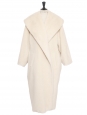 Manteau long oversized en alpaga blanc Prix boutique 2200€ Taille L