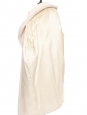 White alpaca wool oversized maxi coat Retail price €2200 Size L