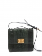LOUISE english green python leather satchel cross body bag NEW Retail price 2200€
