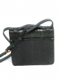 Sac LOUISE large à bandoulière en cuir de python vert anglais Px boutique 2200€