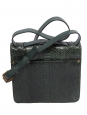 Sac LOUISE large à bandoulière en cuir de python vert anglais Px boutique 2200€