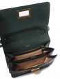 LOUISE english green python leather satchel cross body bag NEW Retail price 2200€