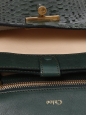 LOUISE english green python leather satchel cross body bag NEW Retail price 2200€