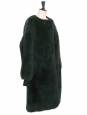 Dark green shearling coat Fall 2016 Retail price $6650 Size 36