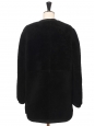 Manteau reversible en shearling peau et daim noir Prix boutique 3000€ Taille XS/S