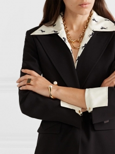Bracelet DARCEY en laiton dor&eacute; et perle Prix boutique 380&euro;