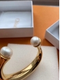 DARCEY Gold-tone faux pearl cuff bracelet Retail price €380