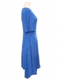 Robe Stoney Magnolia en jacquard de soie bleu vif Prix boutique 1345€ Taille XS