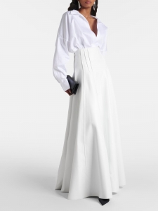 Long Grace white faux leather skirt Retail price &euro;980 Size XS