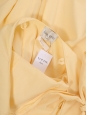 Robe longue dos nu en coton jaune pastel Retail price 500€ Taille S