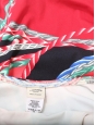 Red, green blue and blanc print swimsuit Retail price €500 Size 38