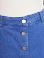 Ultra blue denim buttoned skirt Retail price €345 Size 36