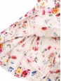 Robe courte cintrée évasée en coton imprimé fleuri multicolor Prix boutique 1850€ Taille 34