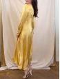 Robe longue en satin jaune miel Prix boutique 725€ Taille XS