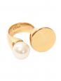 Bague DARCEY en laiton doré et perle Swarovski Prix boutique 288€ Taille 52